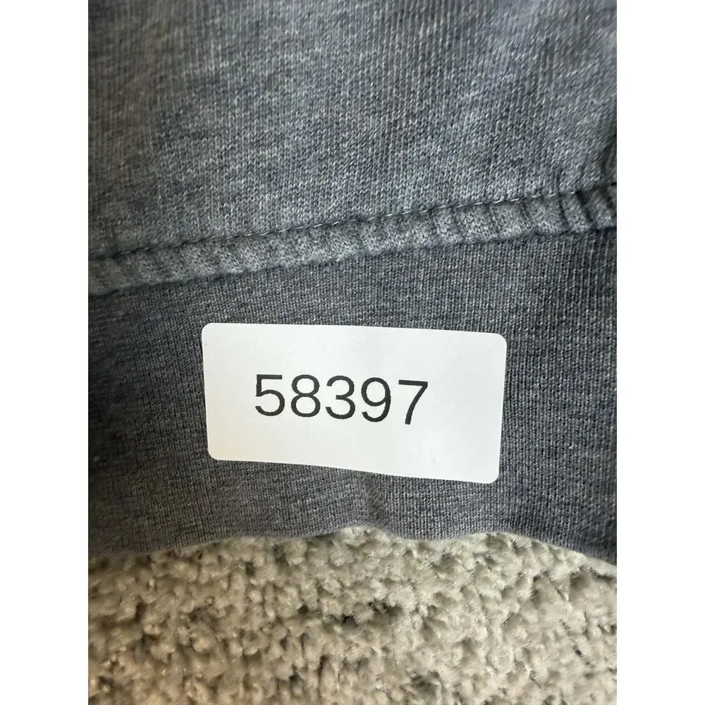 Nike Hoodie Boys M Gray Pullover Hooded Fleece Lined Graphic Pocket Logo